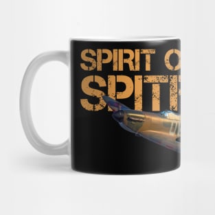 Vintage spirit of the Spitfire, RAF fighter Mug